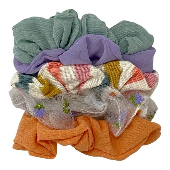 BP. Nordstrom’s 5 Set Of Hair Scrunchies New With Tags - Picture 2 of 2